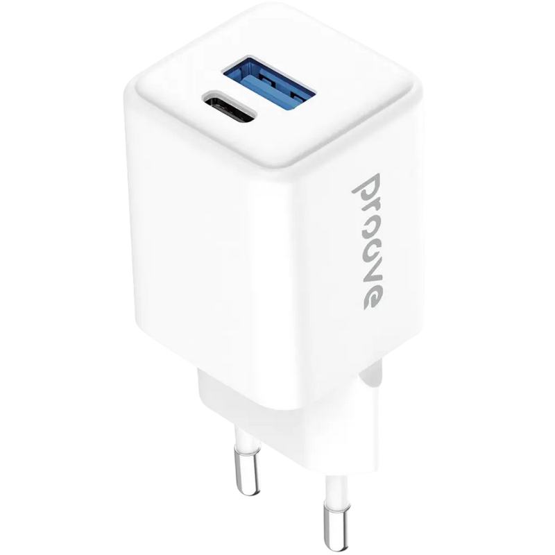 Incarcator Proove Pocket Gan 30W (Type-C + USB), White