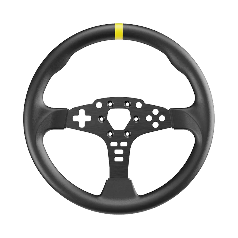 Wheel Mod MOZA 12-inch Wheel Mod for ES, Ergonomic Design, Microfiber Leather Grips, Aluminum Wheel Rim, Lightweight Design, Shifter Paddle Extension