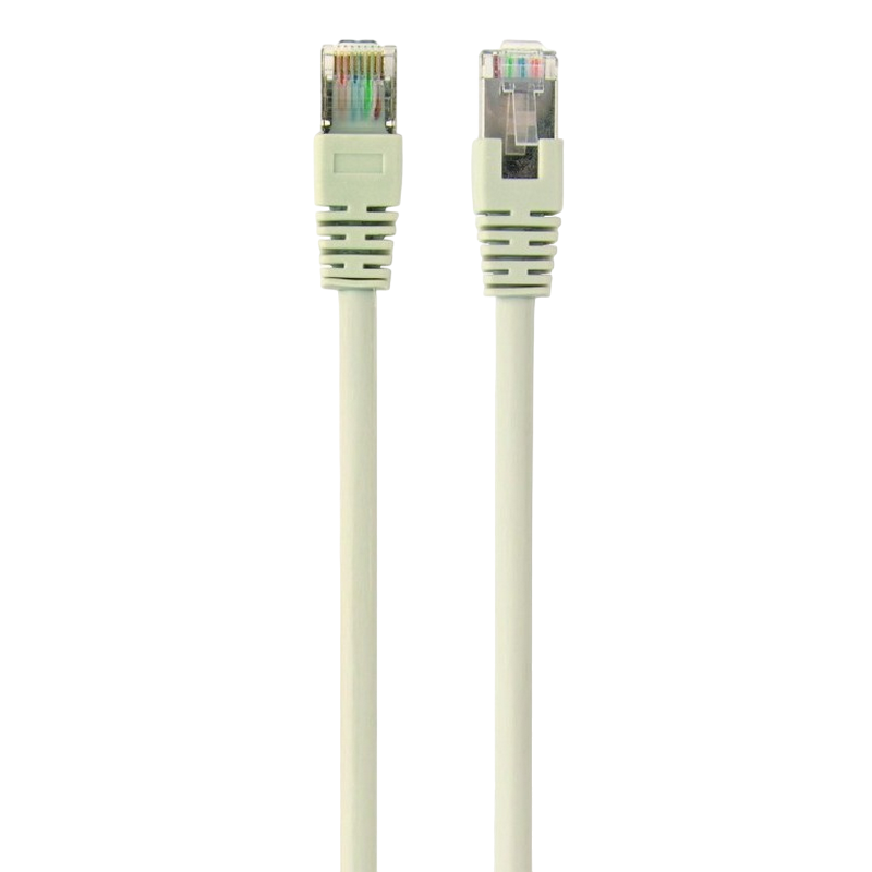 5m, FTP Patch Cord Gray, PP22-5M, Cat.5E, Cablexpert, molded strain relief 50u" plugs