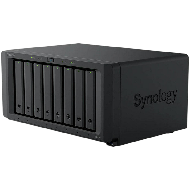 SYNOLOGY "DS1825neo+", 8-bay, AMD Ryzen 4-core 2.2GHz, 4Gb non-ECC *1+1Slot, 2xM.2 NVMe, 2x2.5GbE, PCIe