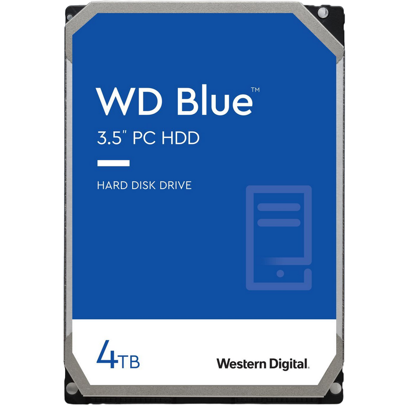3.5" HDD 4.0TB -SATA-256MB Western Digital "Blue (WD40EZAX)", CMR