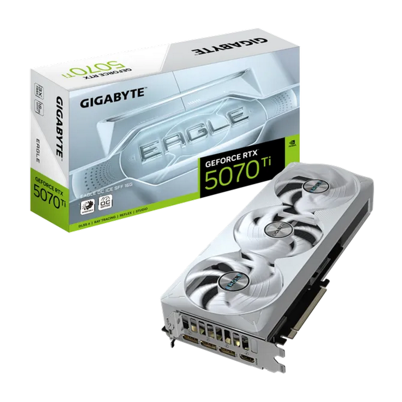 VGA Gigabyte RTX5070Ti 16GB GDDR7 Eagle Ice OC (GV-N507TEAGLEOC ICE-16GD)