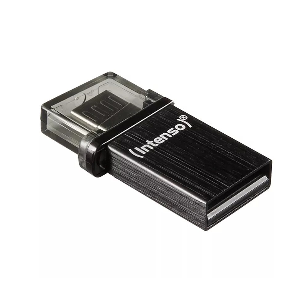 Intenso® USB Drive 2.0 (USB-A & microUSB) Mini Mobile Line 32 GB, Anthracite