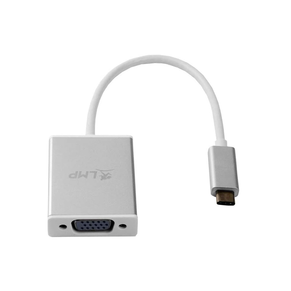 LMP USB-C to VGA Adapter USB-C 3.1 to VGA, Aluminium housing, White