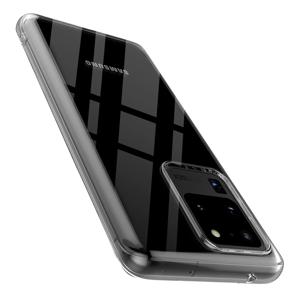 Helmet Case TPU Soft Samsung S20 Ultra, Clear