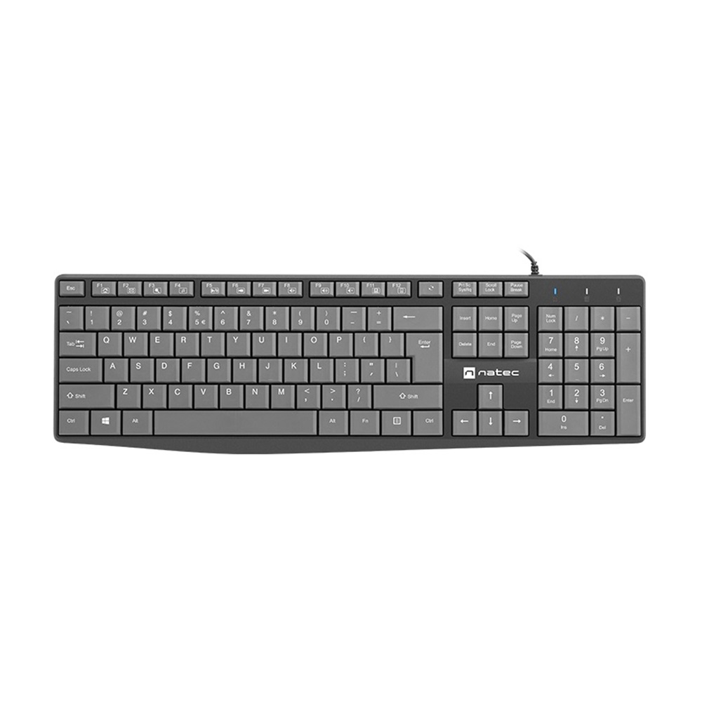 Natec Keyboard Nautilus Slim, US Layout