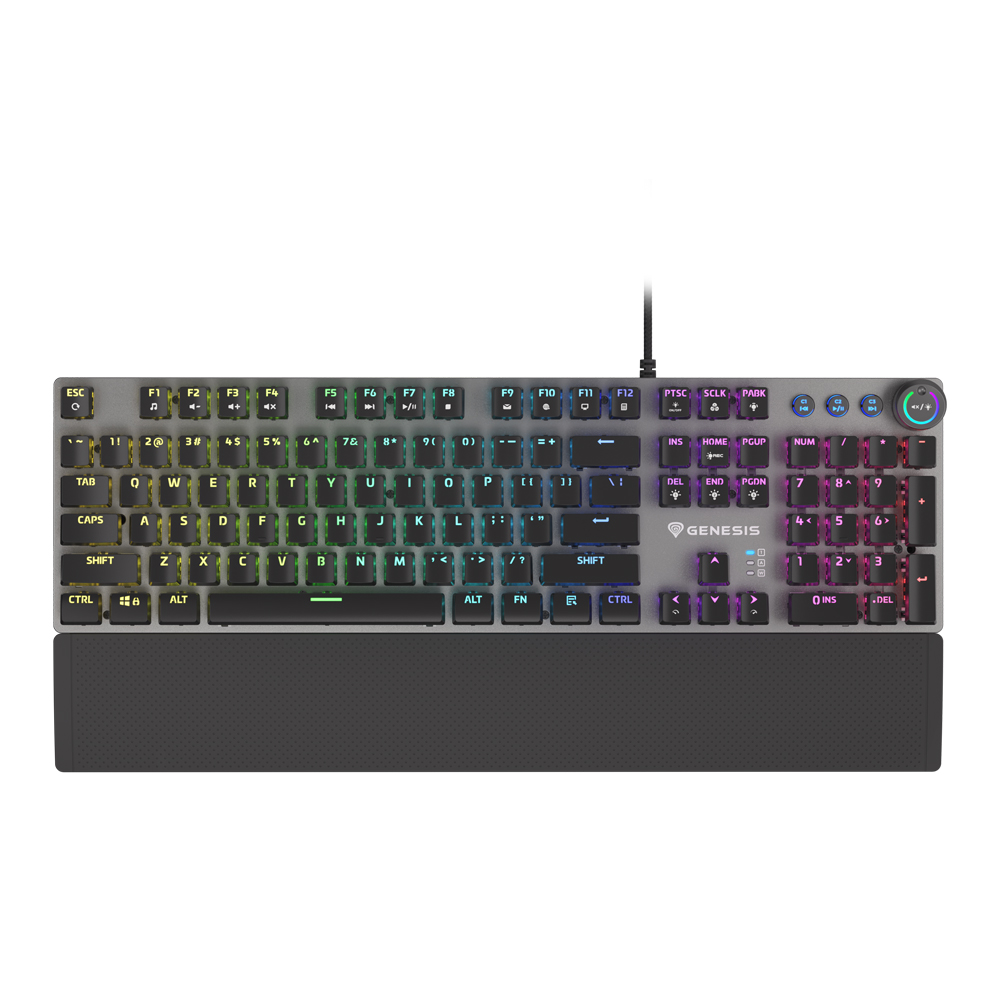 Genesis Mechanical Keyboard Thor 380 RGB, US Layout, RGB Backlight, Blue Outemu Switch