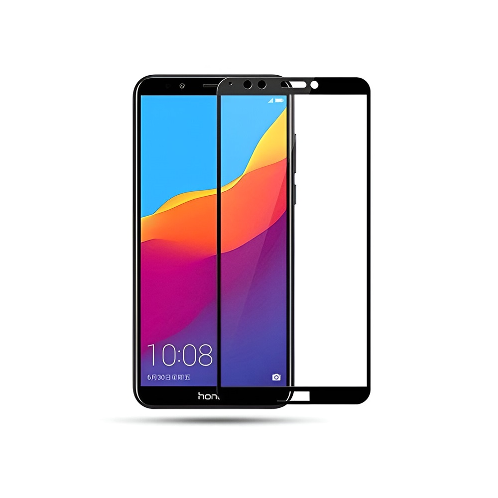 Helmet Full Coverage Glass 2.5D Huawei Y7 Prime (2018), Black