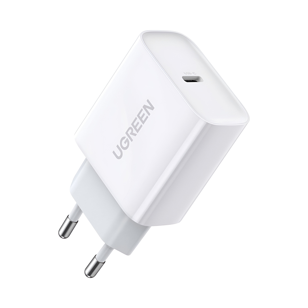 UGREEN Wall Charger Type-C PD3.0 20W EU CD137, White