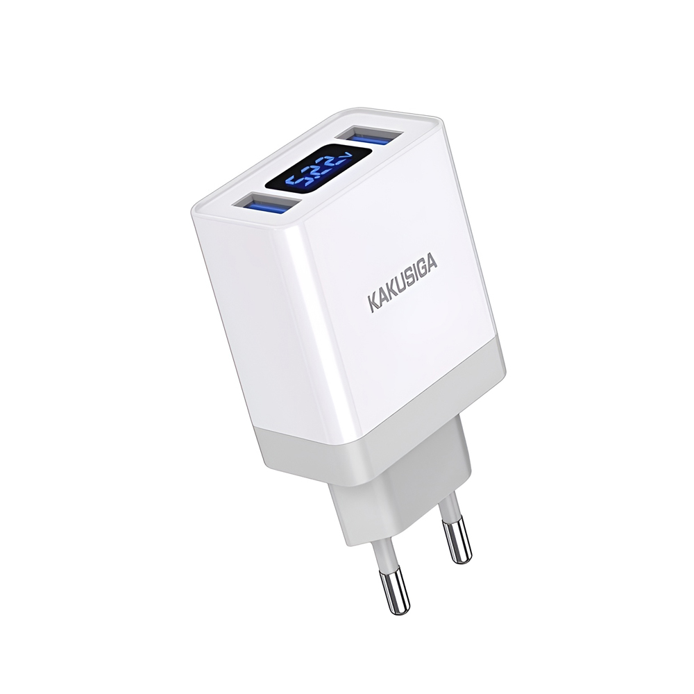 Ksiga Wall Charger Dual Port KSC-756 Bangneng, White