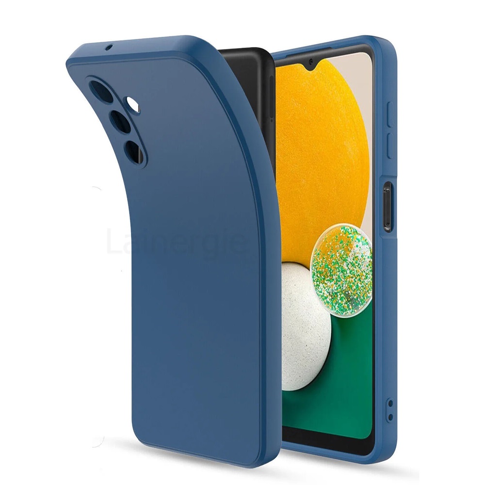 Helmet Case Liquid Silicone Samsung A04S, Blue