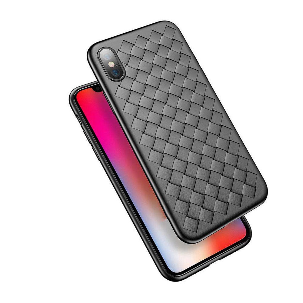 Helmet Case TPU Woven iPhone X/Xs, Black