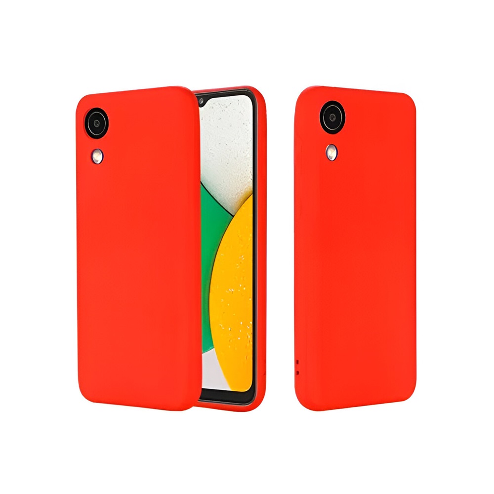 Helmet Case Liquid Silicone Samsung A03 Core, Red