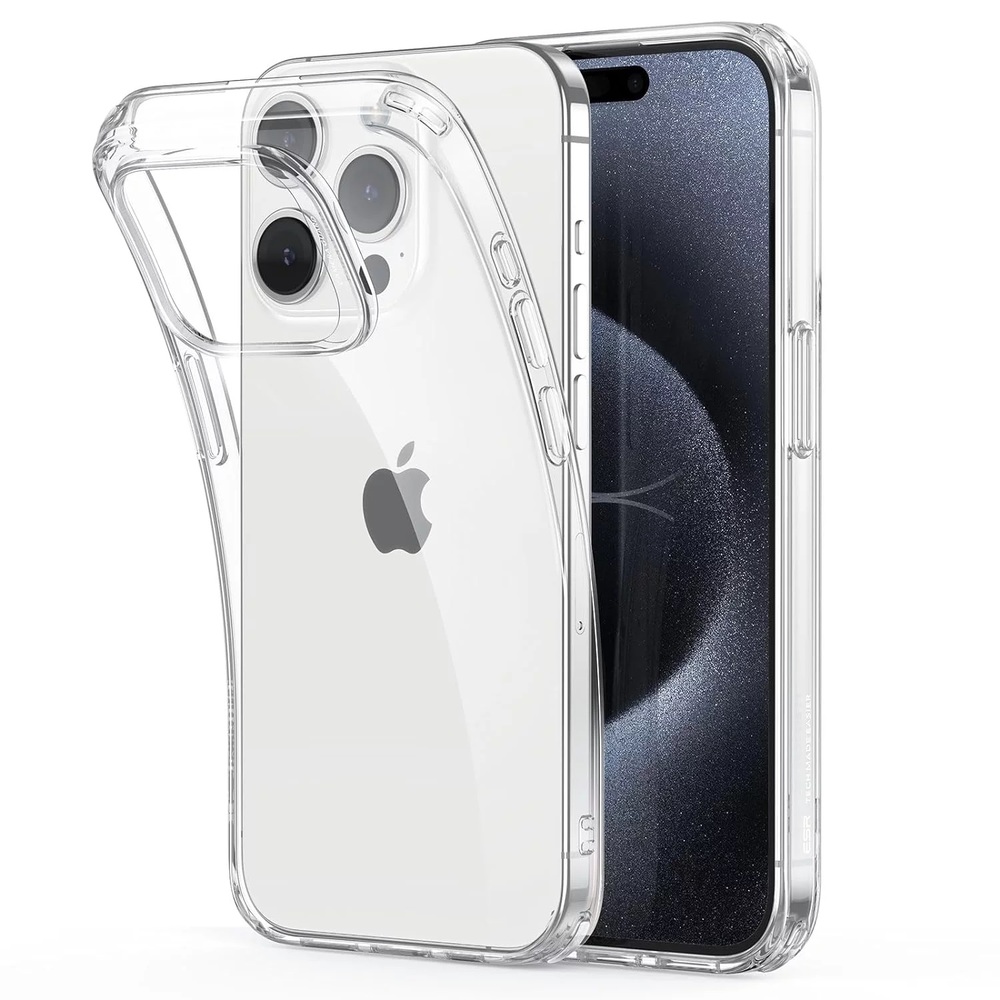 Helmet Case TPU Soft iPhone 15 Pro, Clear
