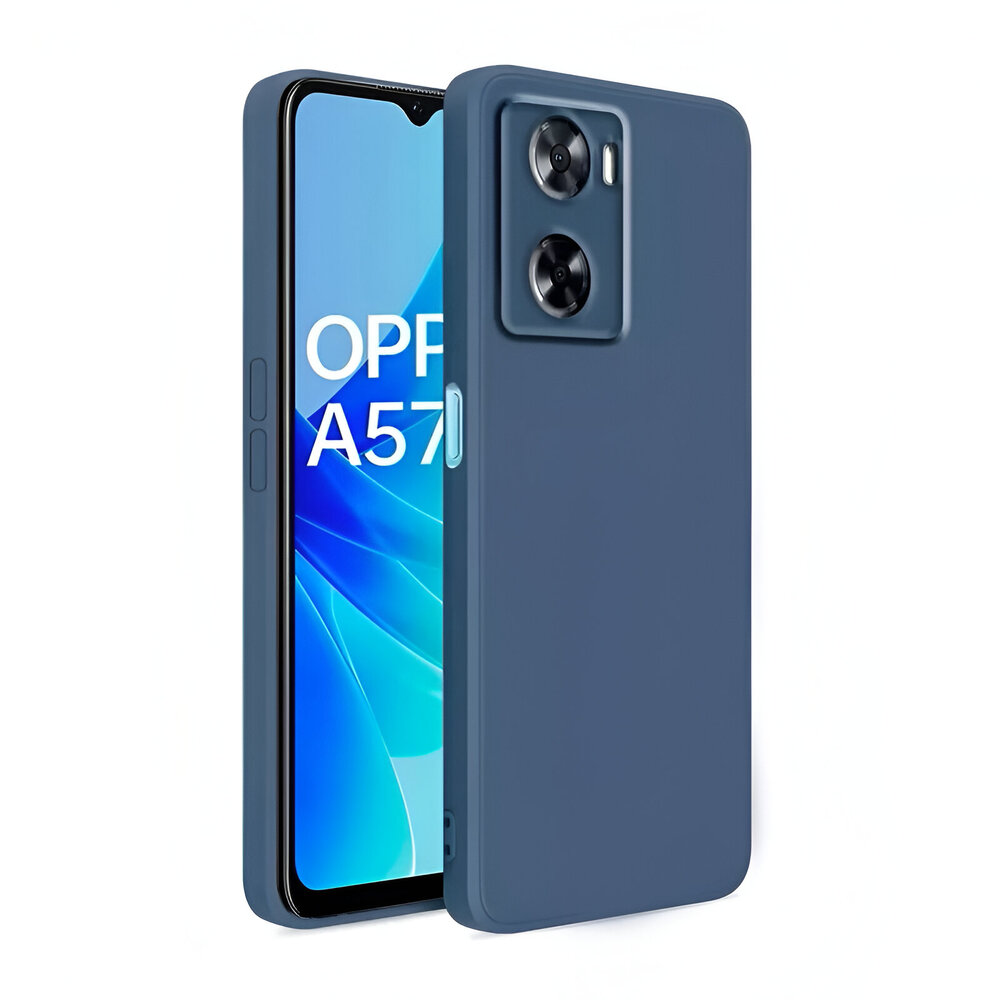 Helmet Case Liquid Silicone Oppo A57s, Blue