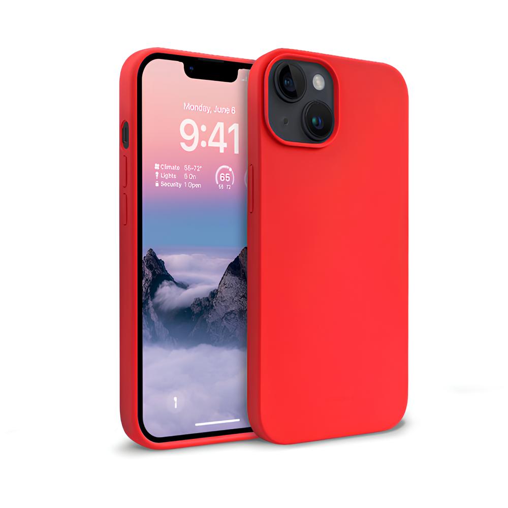 Helmet Case Liquid Silicone iPhone 15 Plus/14 Plus, Red