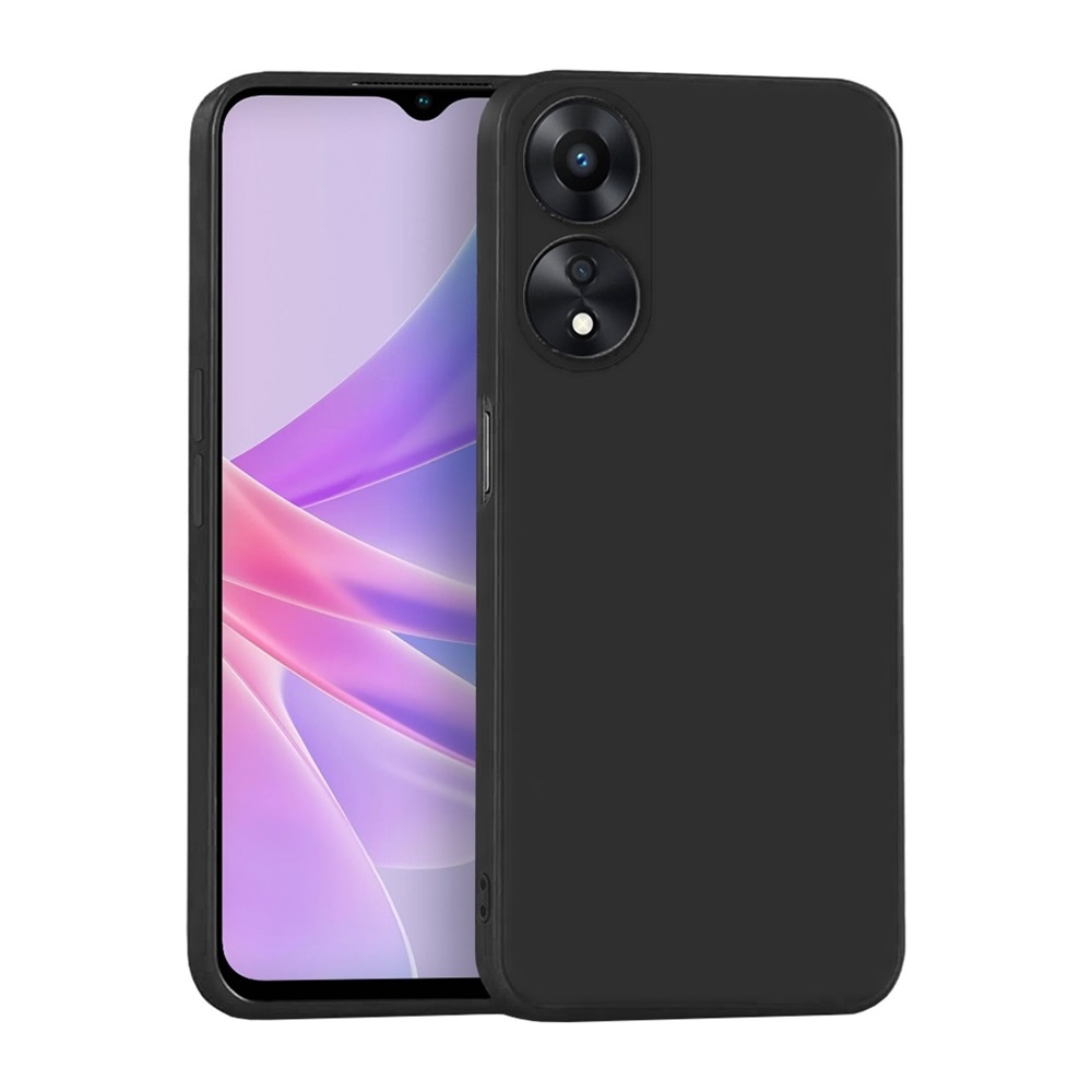 Helmet Case Liquid Silicone Oppo A78 4G, Black