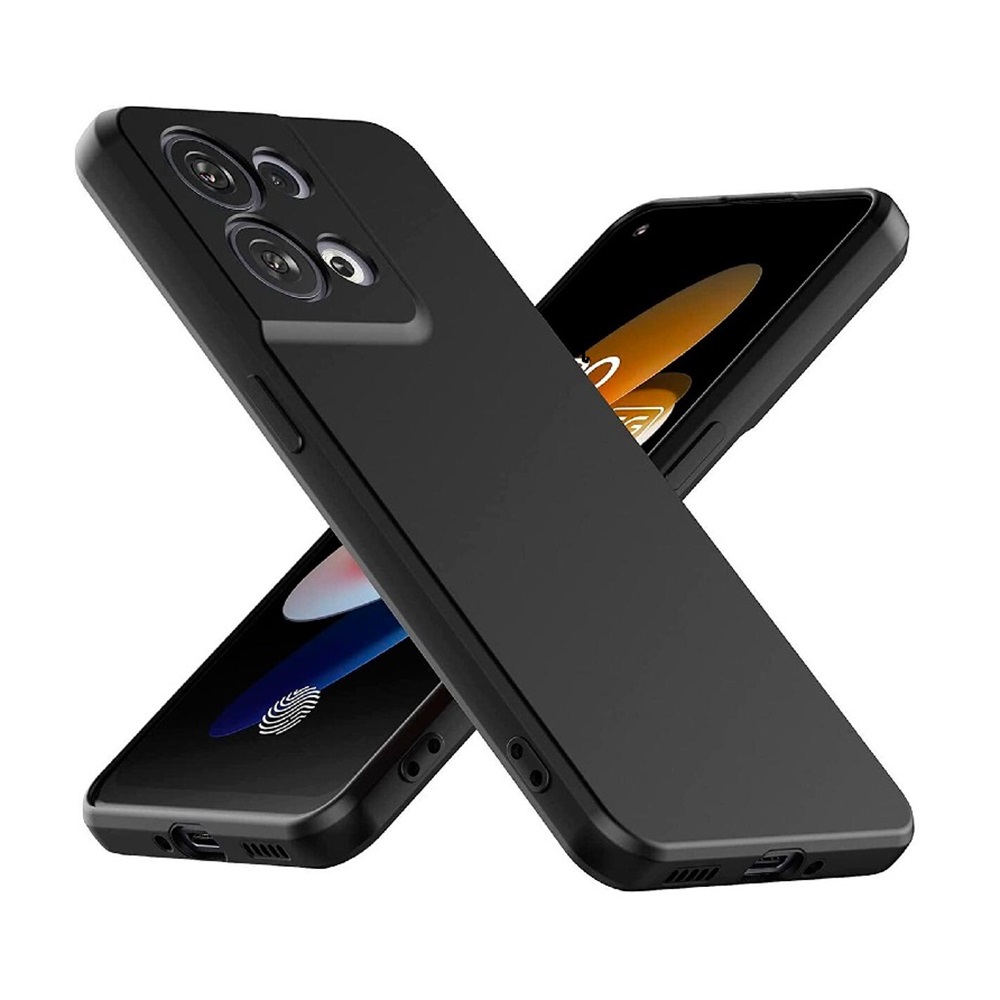 Oppo Case Liquid Silicone Oppo Reno 8 5G, Black