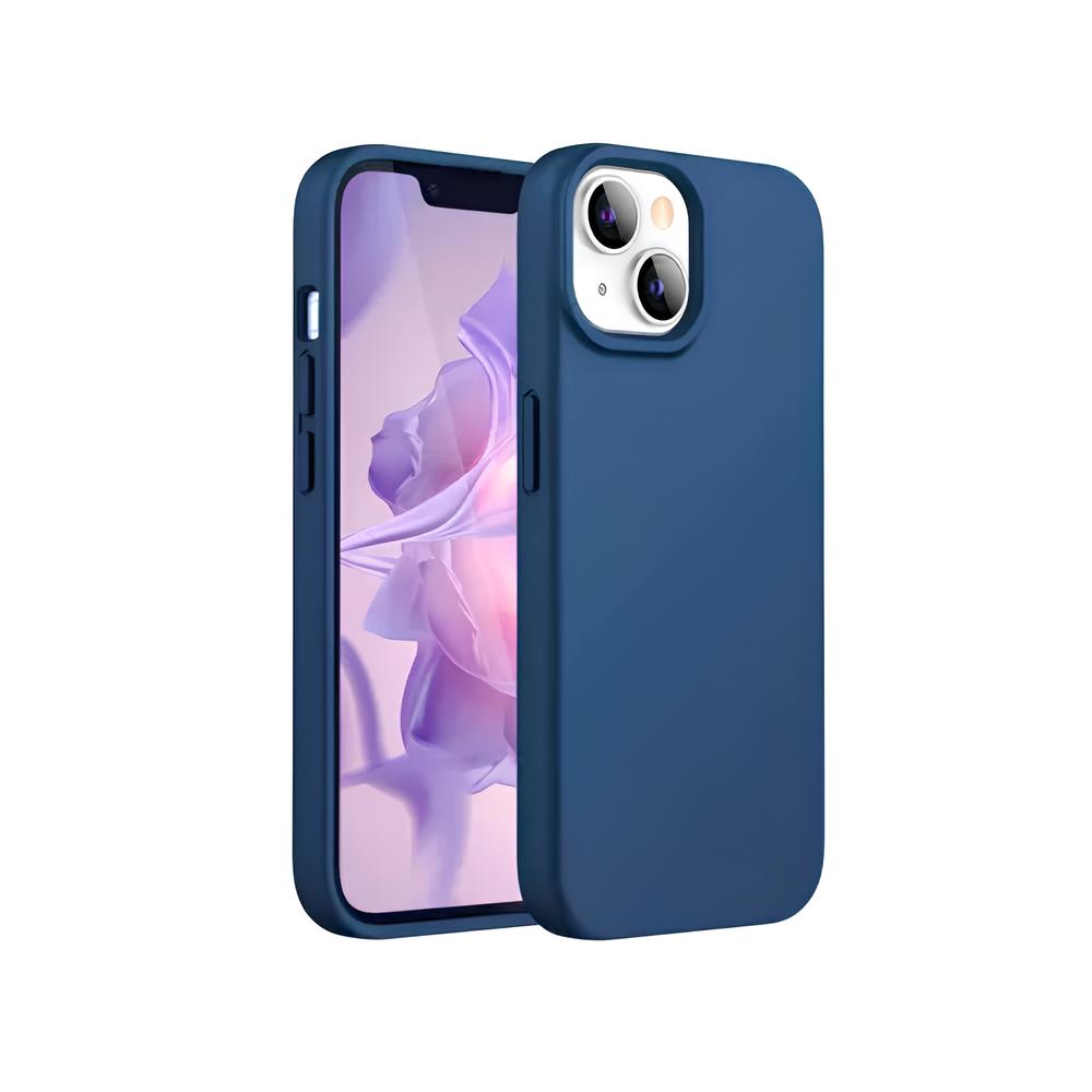 Helmet Case Silicone Soft Touch iPhone 14, Blue