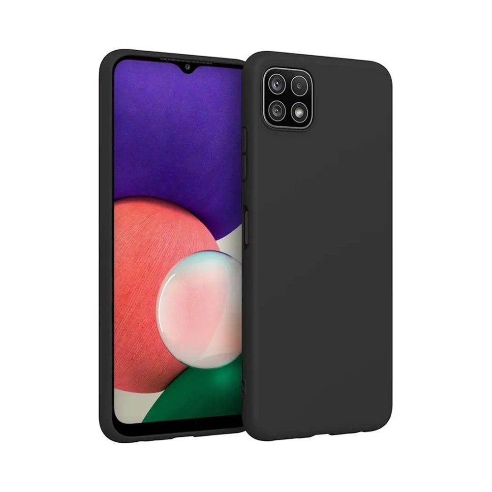Helmet Case Liquid Silicone Samsung A22, Black