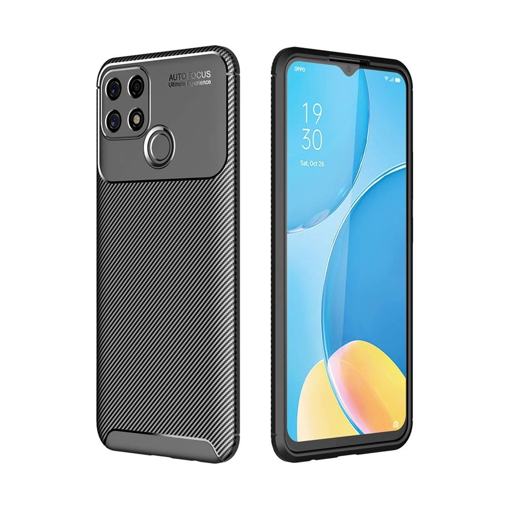 Helmet Case Carbon Oppo A15/15s, Black
