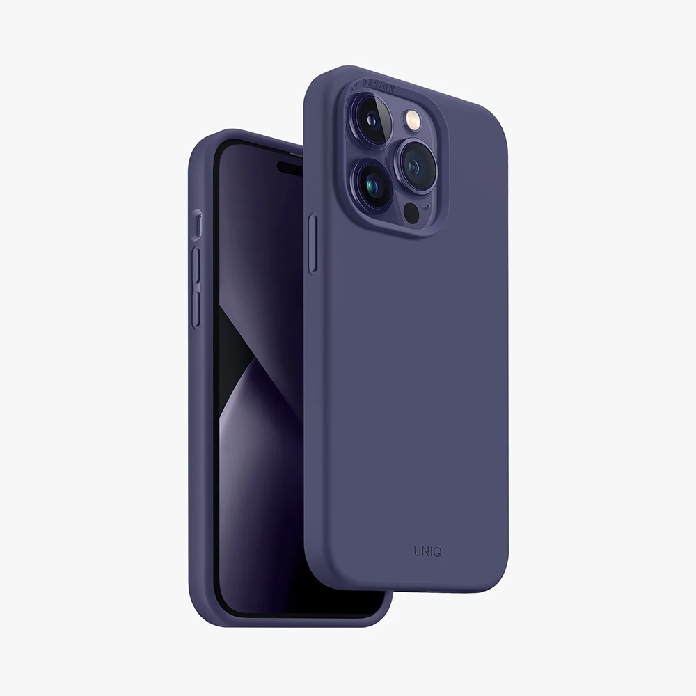 Uniq Case Liquid Silicone Lino Fig for iPhone 14 Pro, Purple 