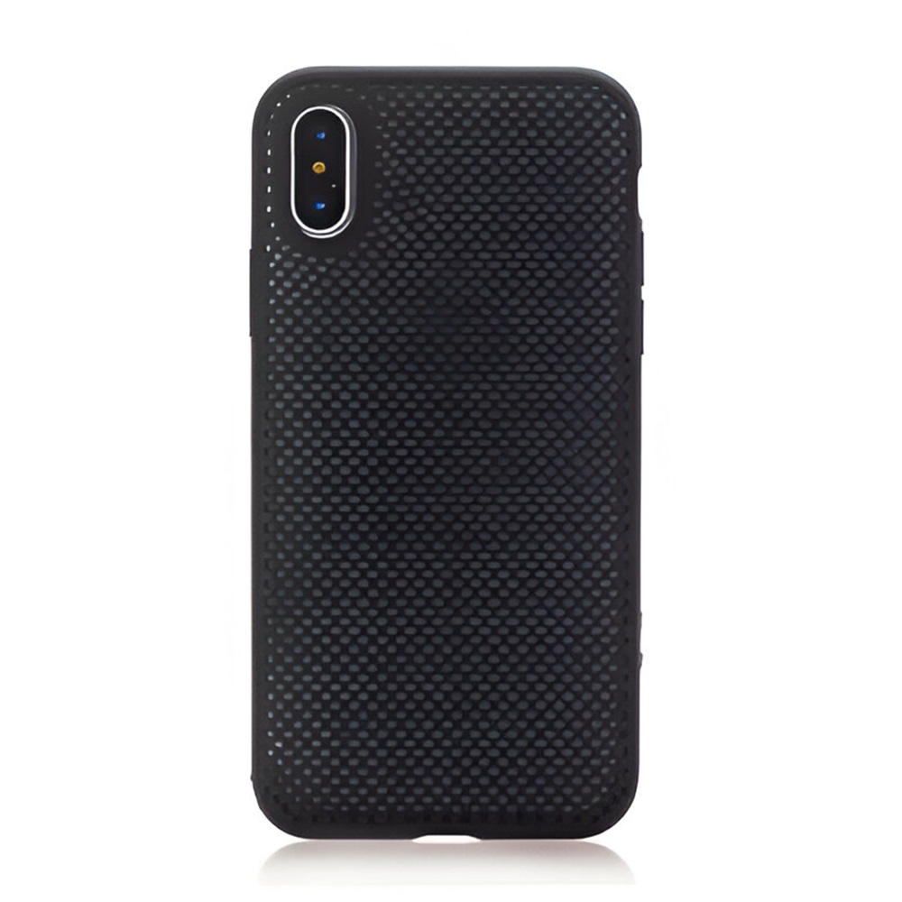 Helmet Case Liquid Silicone Grid iPhone 11 Pro Max, Black