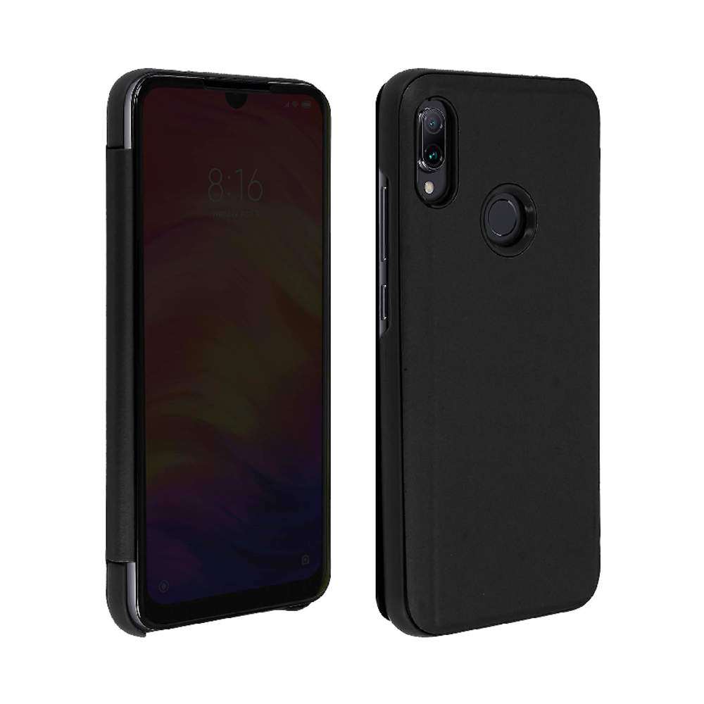 Helmet Case Mirror Flip Xiaomi Redmi 7, Black