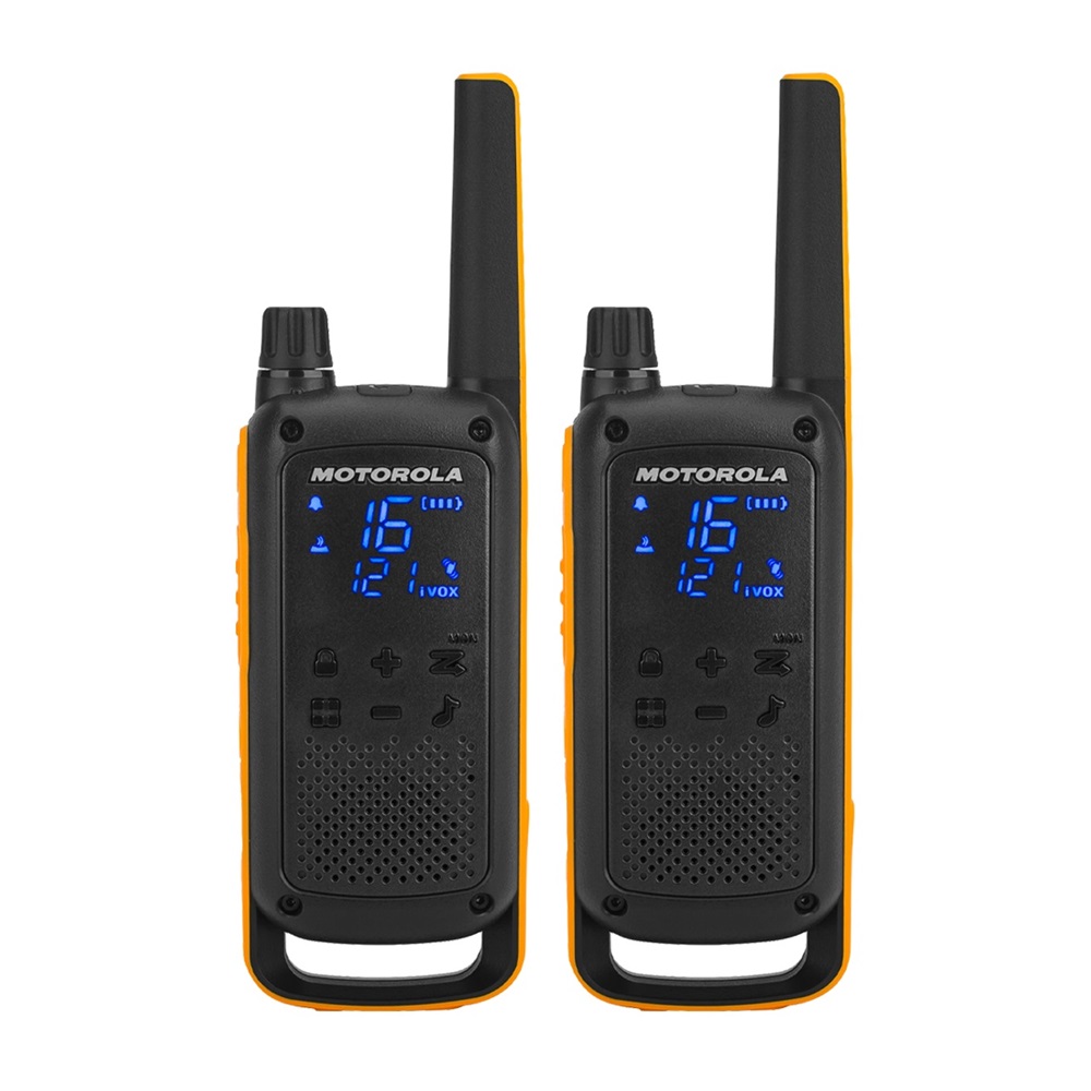 Motorola Walkie-Talkie TalkAbout T82 Extreme, Twin, IPx4, 16 Channels, 10km, Black