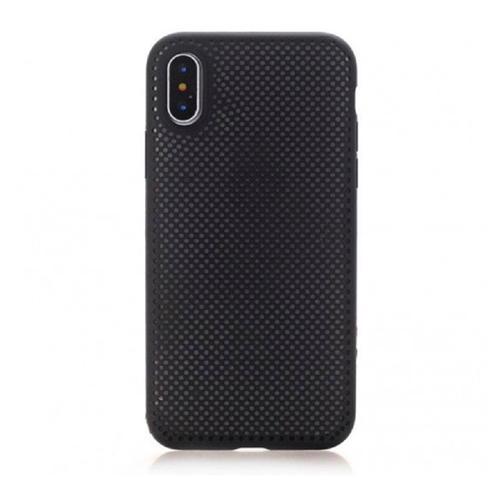 Helmet Case Liquid Silicone Grid Samsung A10, Black