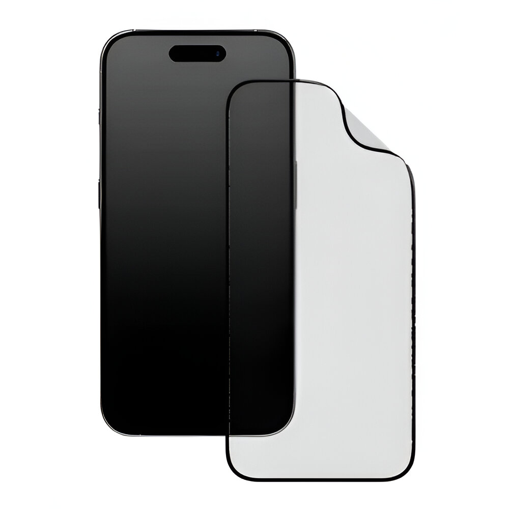 RhinoShield 3D Impact Screen Protector for iPhone 15 Alignment Frame, Clear