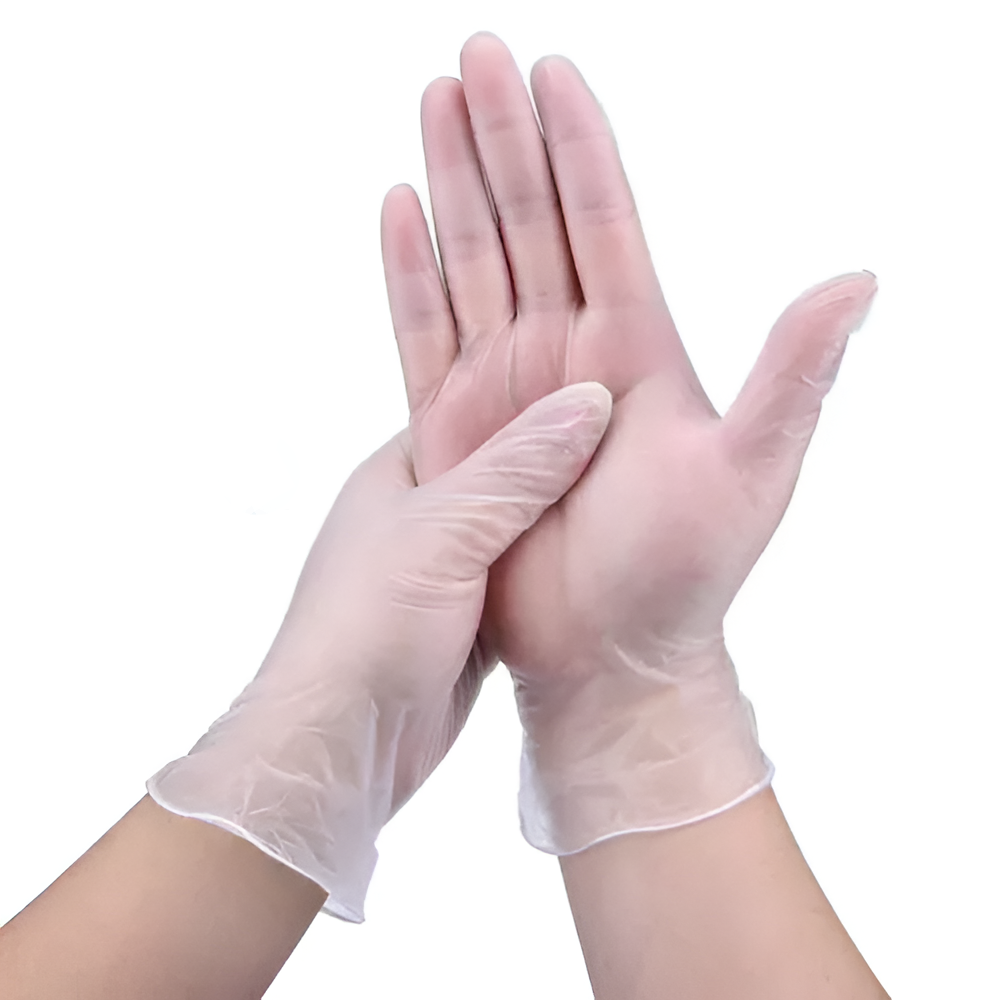 Protective PVC Gloves M. 100pcs/box.
