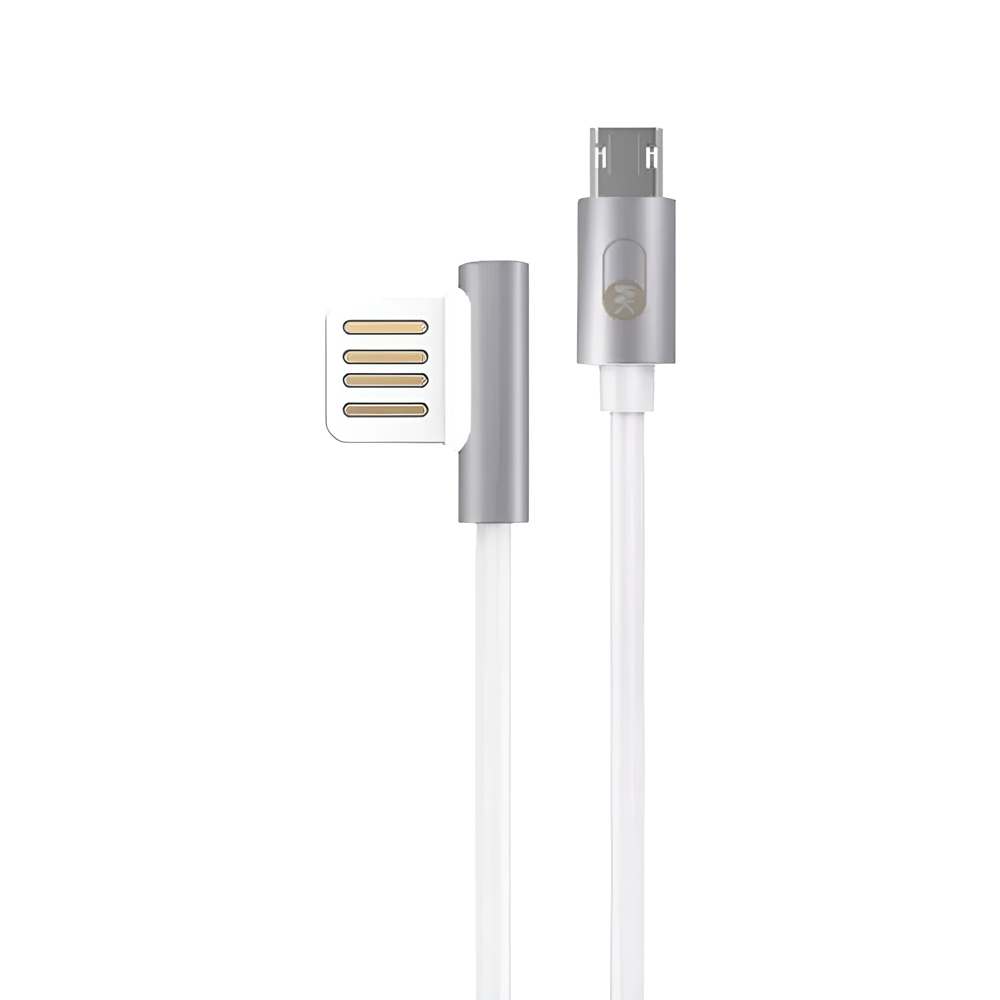 WK Design Cable USB to Micro USB Throne 2.1A 1M, White