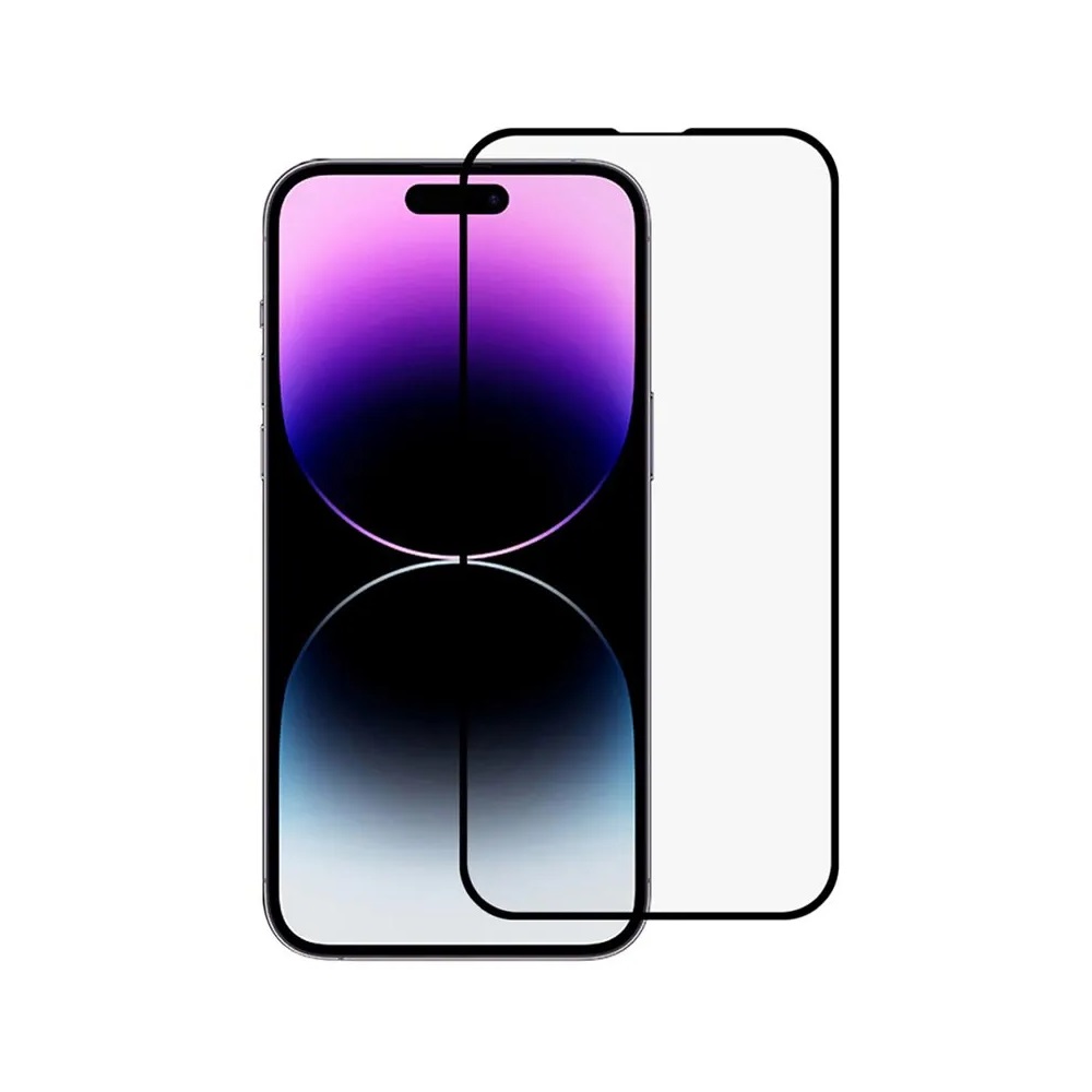 Helmet Diamond Glass 5D iPhone 14 Pro Max, Black