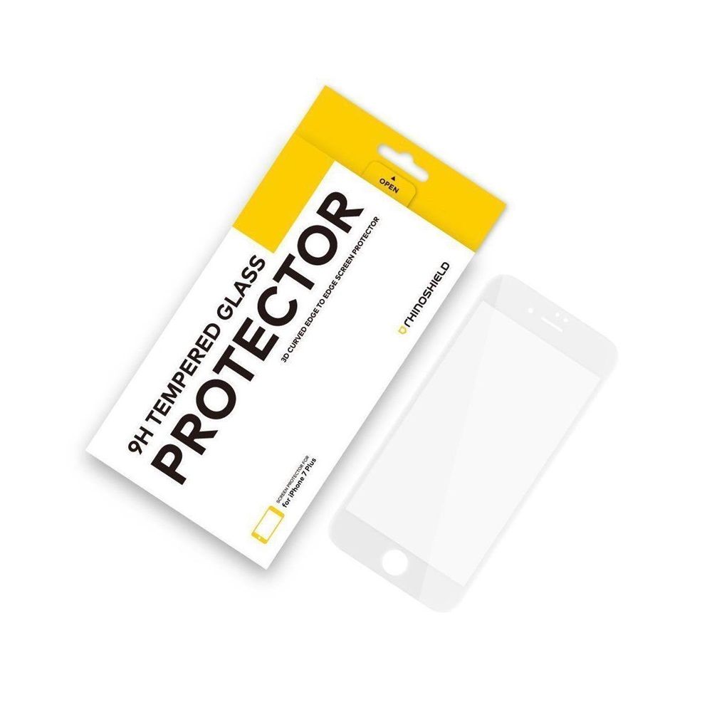 RhinoShield Glass 3D Curved Edge iPhone 7/8, White