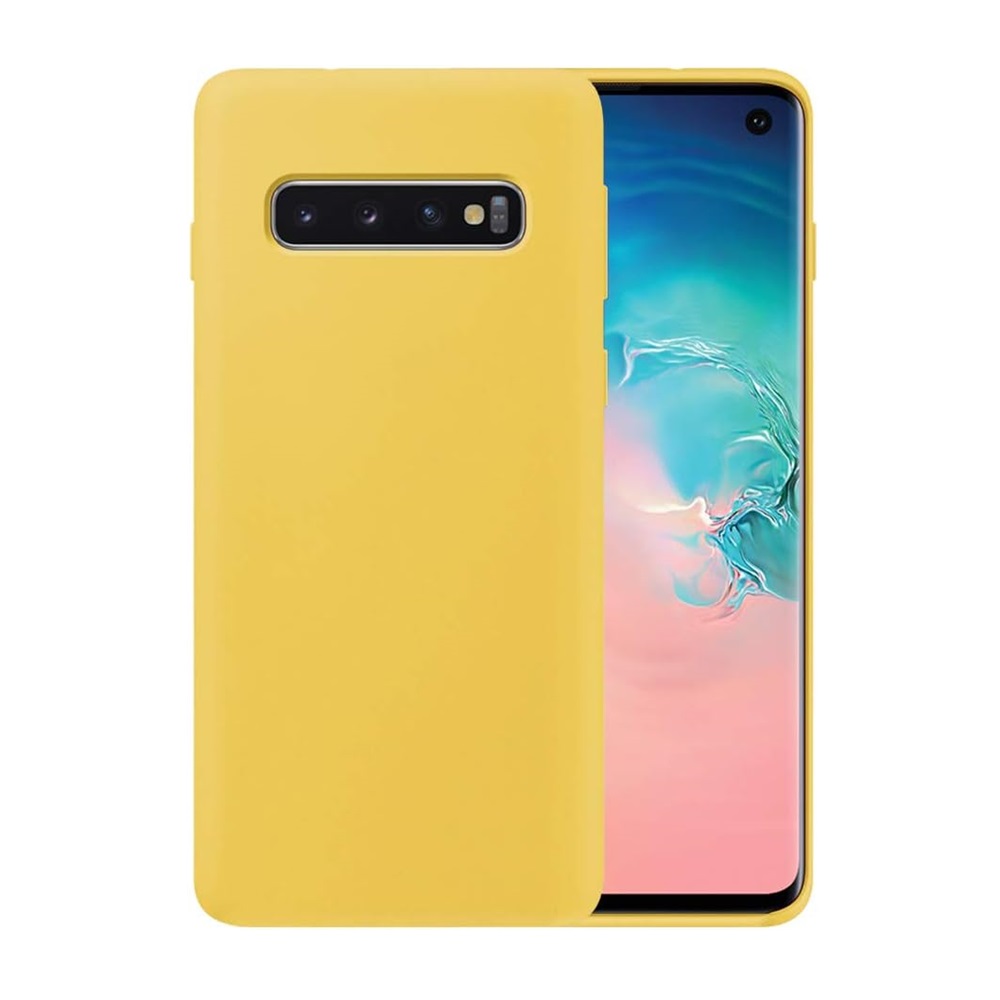 Helmet Case Liquid Silicone Samsung S10, Yellow