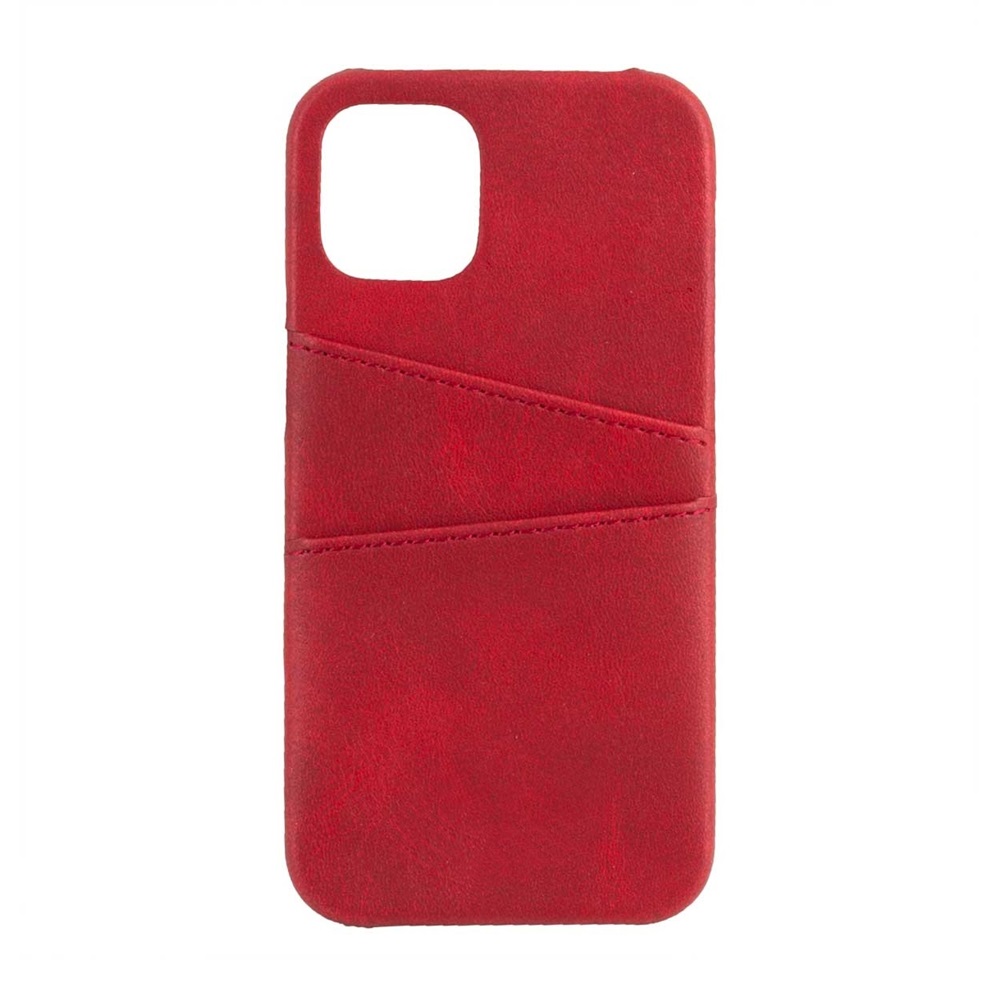 Helmet Case Leather with Pocket iPhone 11, Red
