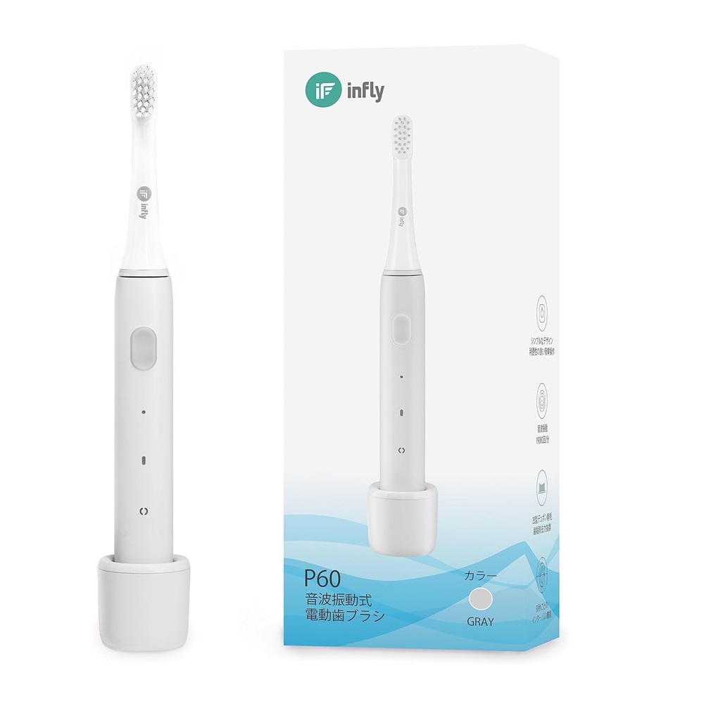 Infly Electric Toothbrush P60, Grey