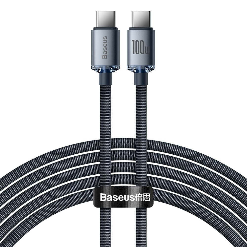 Baseus Cable Type-C to Type-C 100W 2m Crystal Shine Series, Black