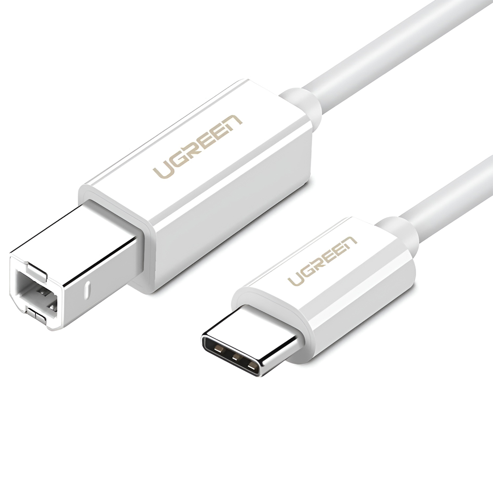 UGREEN Cable Printer Type-C 2.0 to USB Type-B 2.0, 1M, White | US241