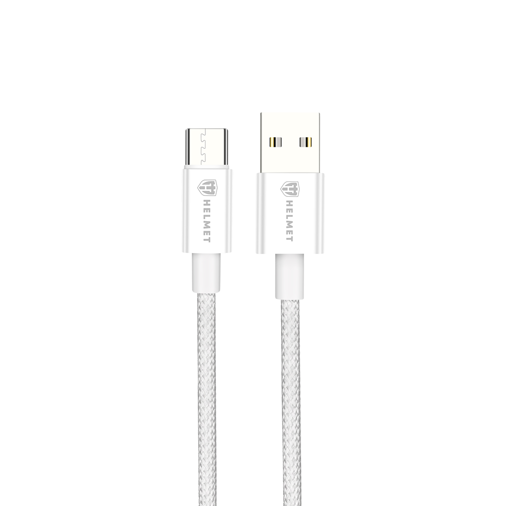 Helmet Cable USB to Type-C 20W 1.5M Nylon Series, Grey