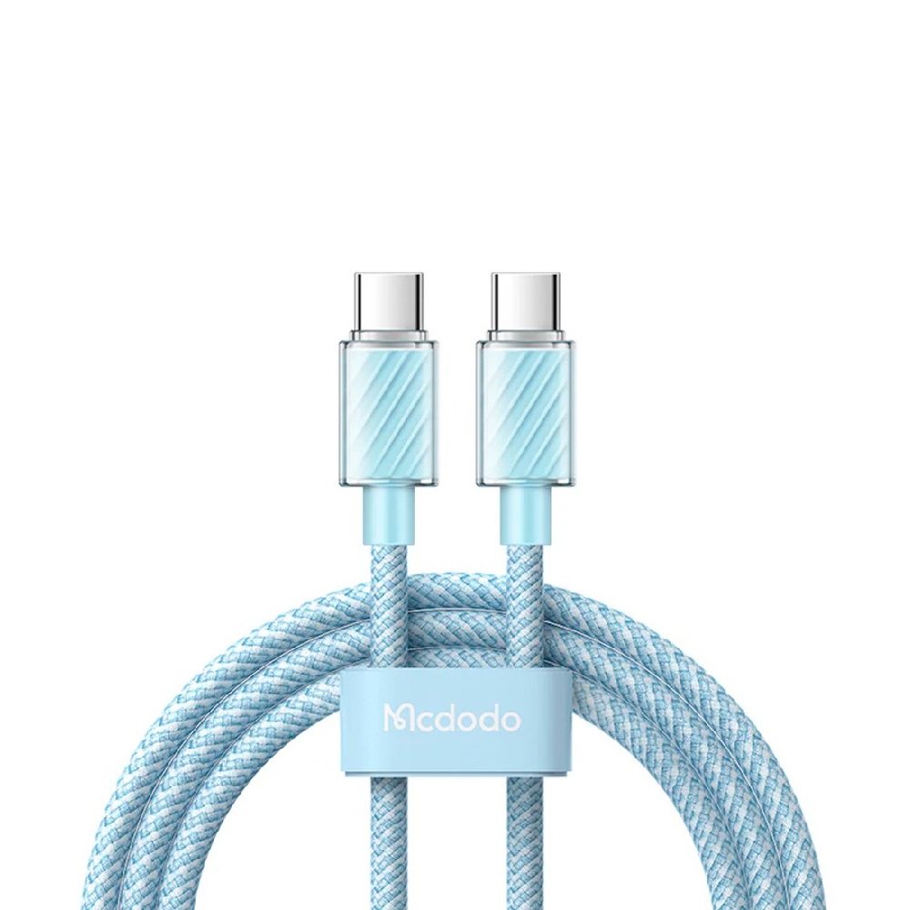 Mcdodo Cable Dichromatic Series Type-C to Type-C 5A 100W 1.2m, Blue