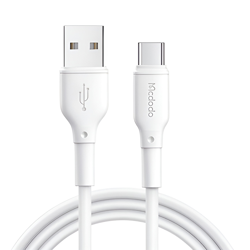 Mcdodo Cable USB-A to Type-C 5A 100W 1.2M, White