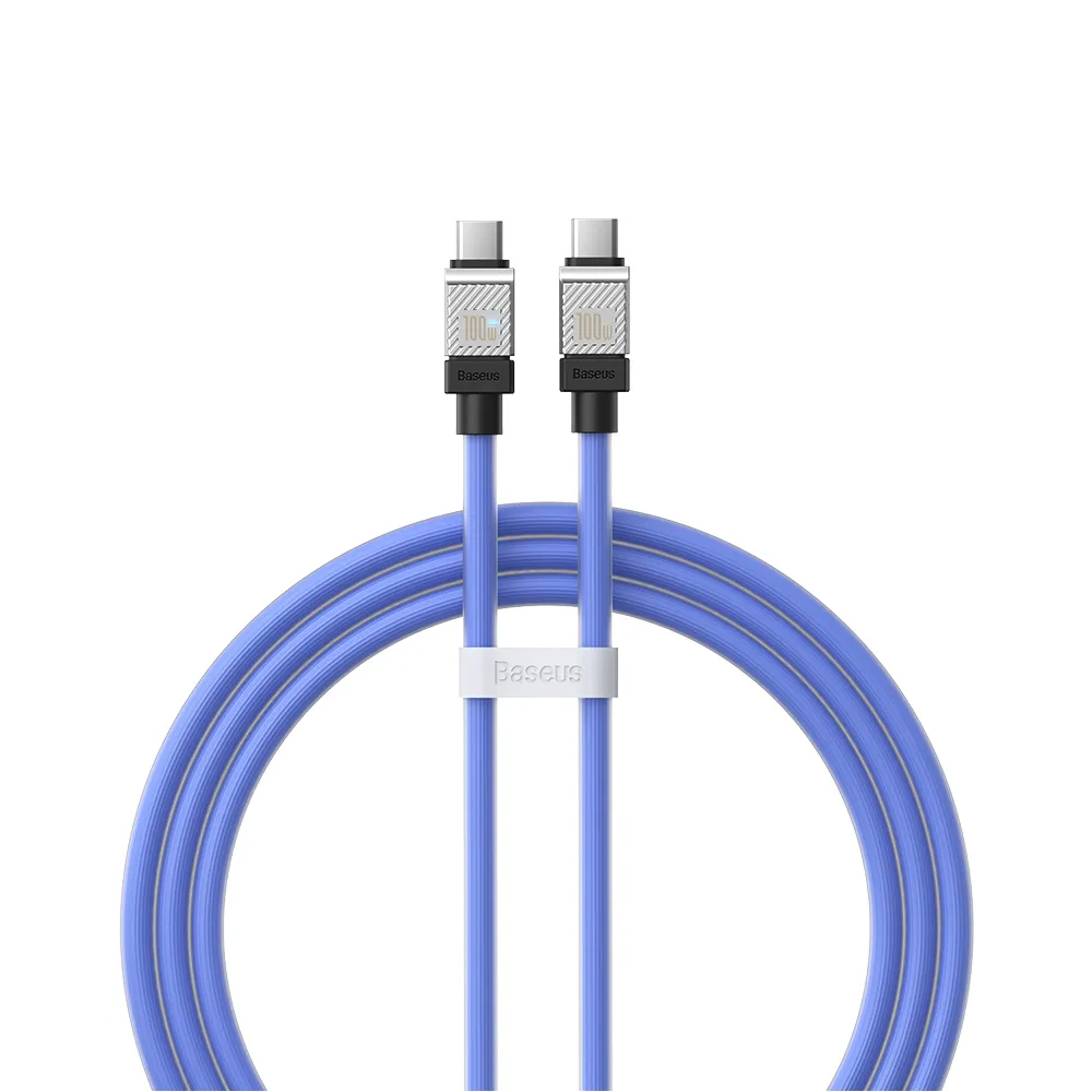 Baseus Cable CoolPlay Series Type-C to Type-C 5A 100W 1m, Blue