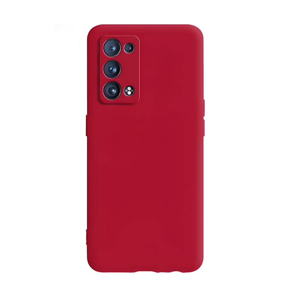 Helmet Case Liquid Silicone Reno 6 Pro 5G (Snapdragon), Red