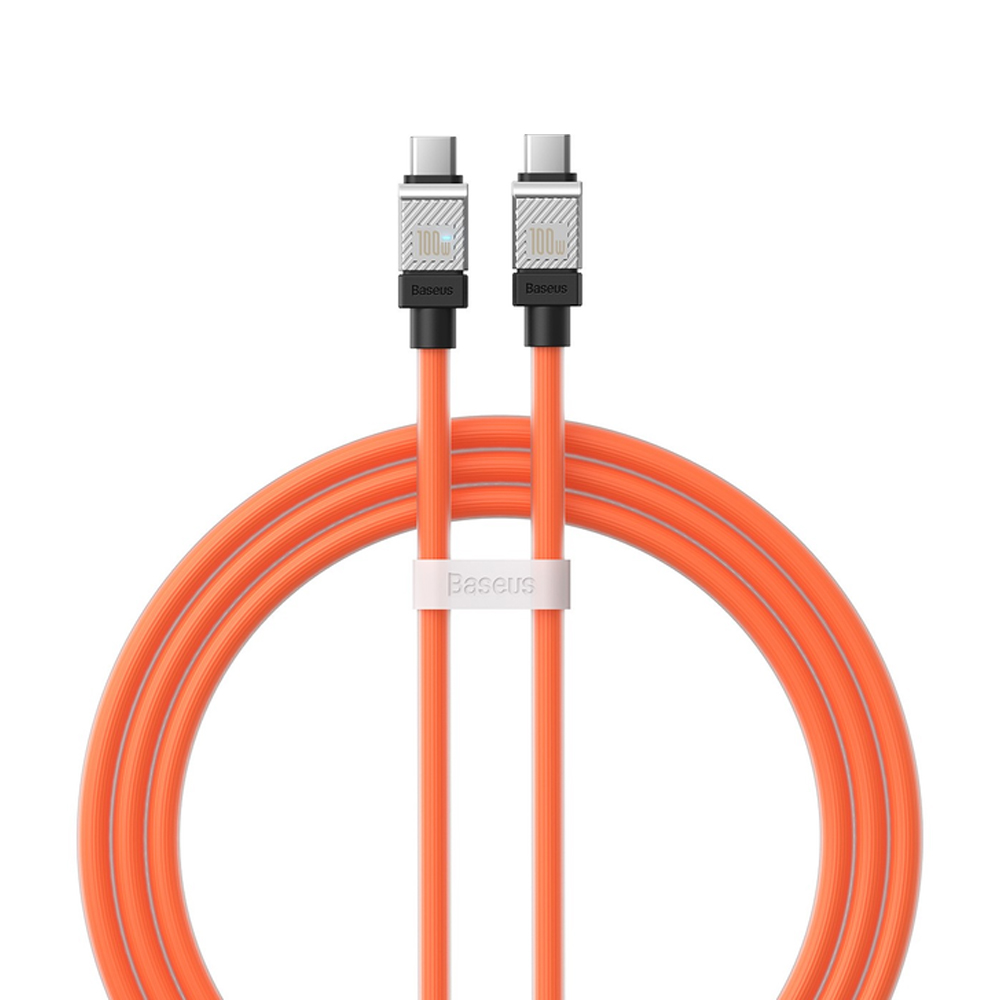 Baseus Cable CoolPlay Series Type-C to Type-C 5A 100W 1m, Orange