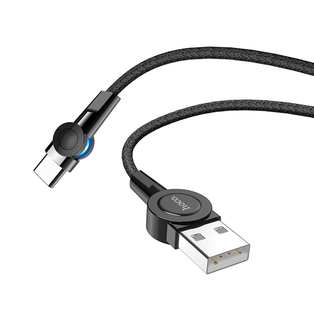 Hoco Cable USB to Type-C Magnetic S8 2.4A 1.2m, Black