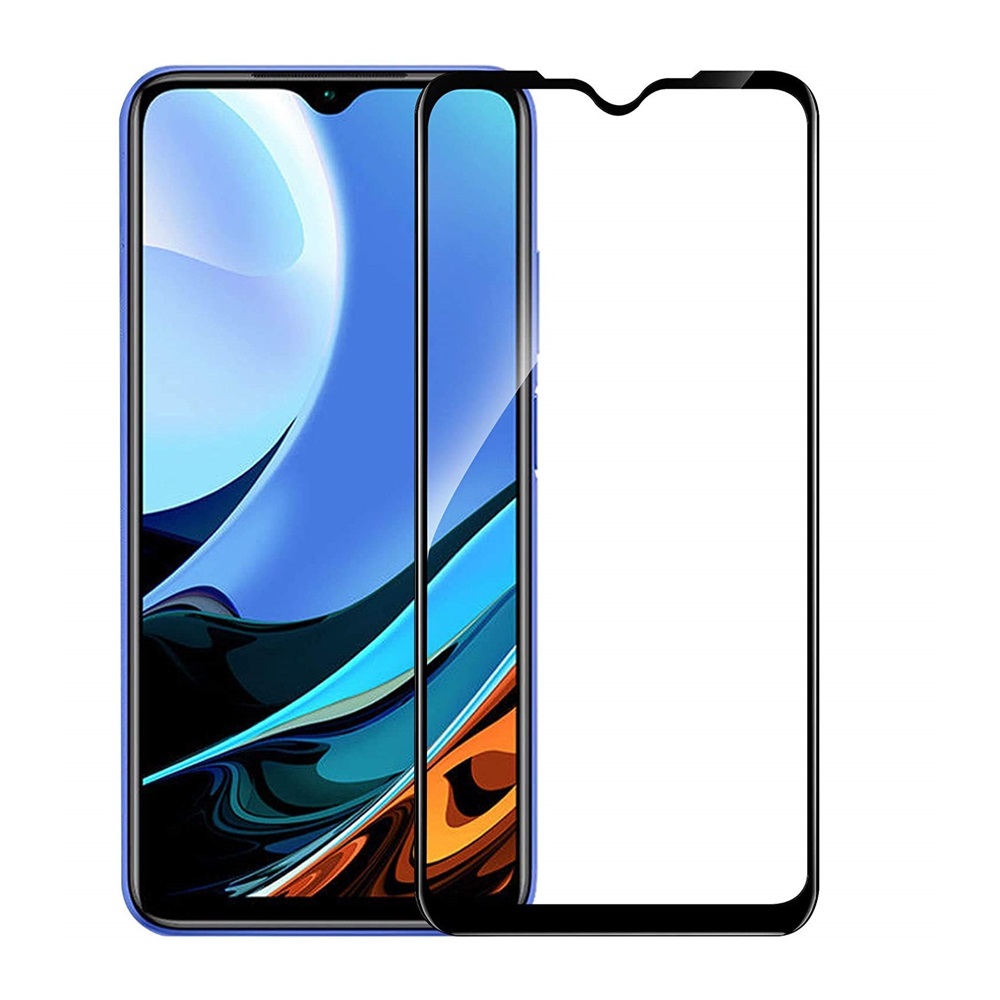 Helmet Diamond Glass 4D Xiaomi Redmi 9, Black