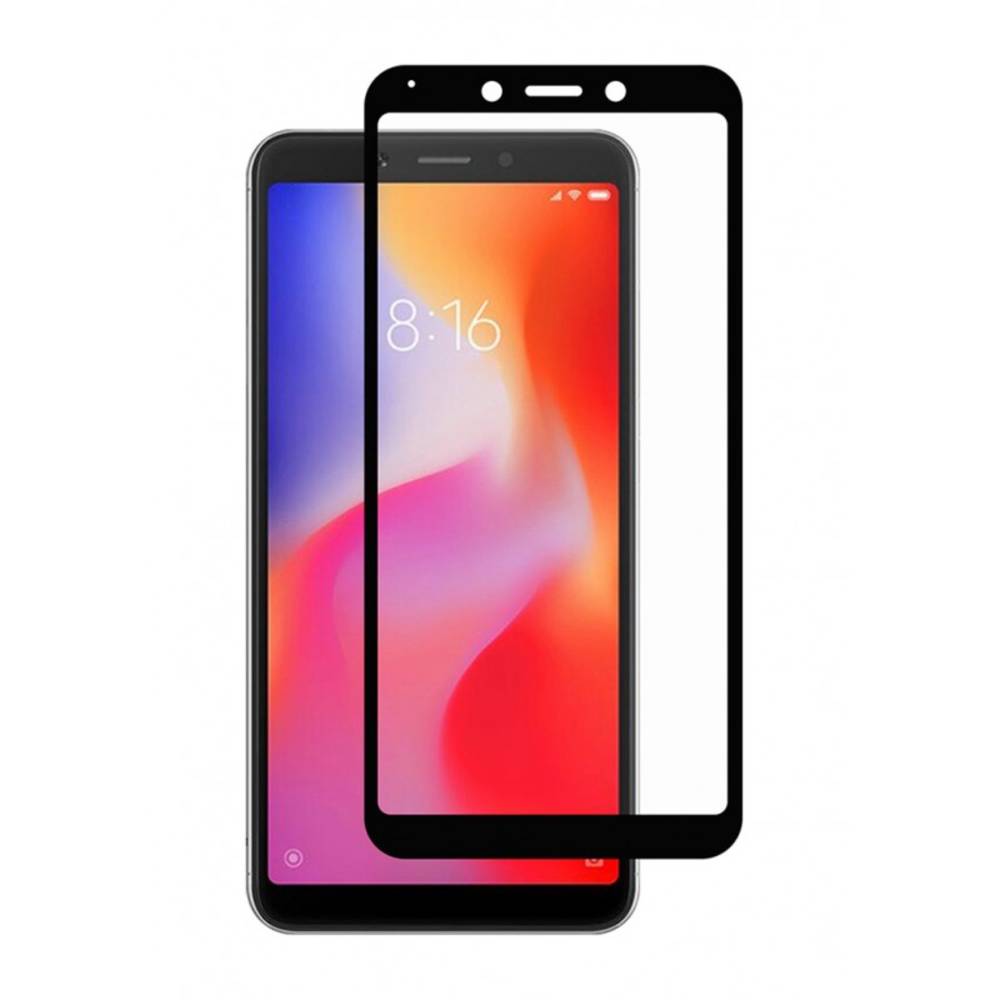 Helmet Diamond Glass 4D Xiaomi Redmi 6A, Black
