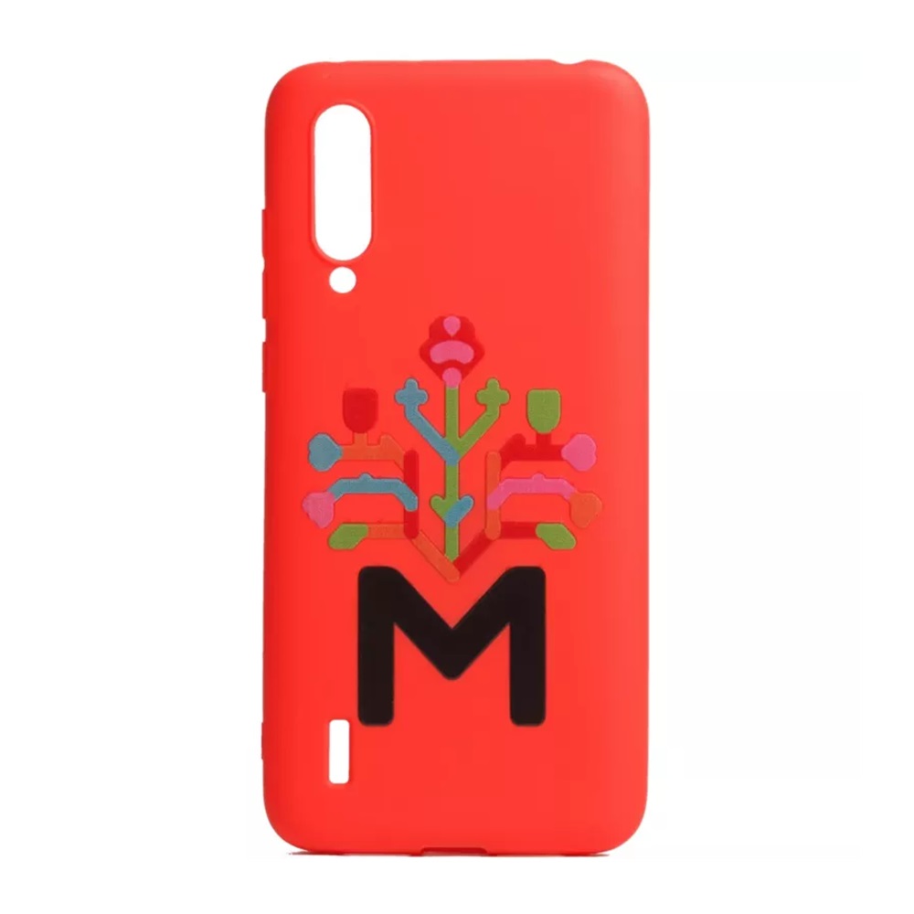Helmet Case TPU Print Moldova Xiaomi Mi 9 Lite, Red